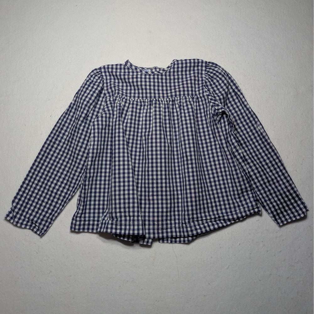 Bella Bliss Girls Gingham Blouse w/ Apple Tie‎ Detail | Size 4
